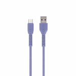 Maxlife MXUC-04 Καλώδιο φόρτισης και μεταφοράς δεδομένων από USB σε microUSB 1 μέτρου 3A – μωβ - Image 2