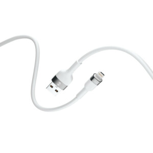 Forever - USB to Lighting Flexible Cable 2,4A 1m - White - Image 4