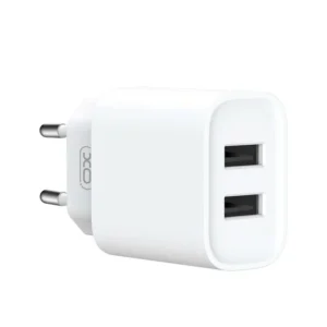 XO wall charger CE02C 2x USB 2,1A white – Φορτιστής Ταχείας Φόρτισης Τοίχου Ταξιδίου με καλώδιο USB-C - Image 3