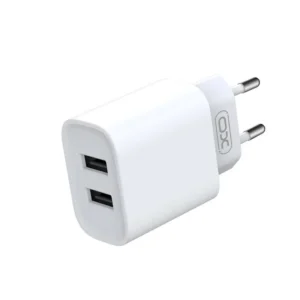 XO wall charger CE02C 2x USB 2,1A white – Φορτιστής Ταχείας Φόρτισης Τοίχου Ταξιδίου με καλώδιο USB-C - Image 5