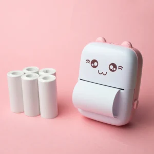 Maxlife Bluetooth thermal printer MXTP-100 pink - Παιδική ψηφιακή φωτογραφική μηχανή στιγμιαιας εκτύπωσης σε ροζ χρώμα - Image 3