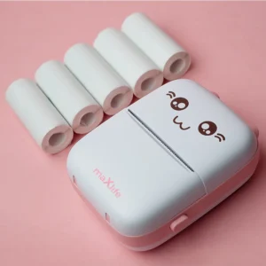 Maxlife Bluetooth thermal printer MXTP-100 pink - Παιδική ψηφιακή φωτογραφική μηχανή στιγμιαιας εκτύπωσης σε ροζ χρώμα - Image 4