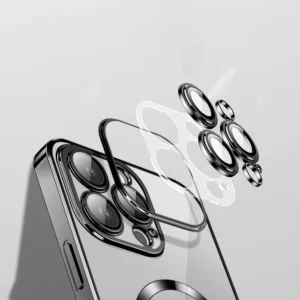 VMax - Electroplating Mag TPU Case for iPhone 15 Pro Max - Θήκη Προστασίας iPhone 15 Pro Max σε μαύρο χρώμα - Image 3