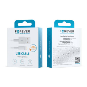 Forever - USB to Lighting Cable 1A 3m - White - Image 3