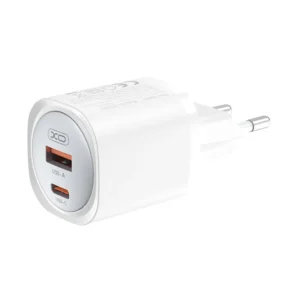 XO Wall Charger CE21 (1xUSB-A, 1x USB-C) 30W - Φορτιστής Ταχείας Φόρτισης Τοίχου Ταξιδίου με καλώδιο USB-C / USB-C - Image 3