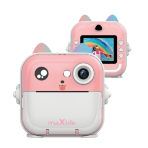 Maxlife printing camera MXPC-100 pink - Παιδική ψηφιακή φωτογραφική μηχανή στιγμιαιας εκτύπωσης σε ροζ χρώμα - Image 2