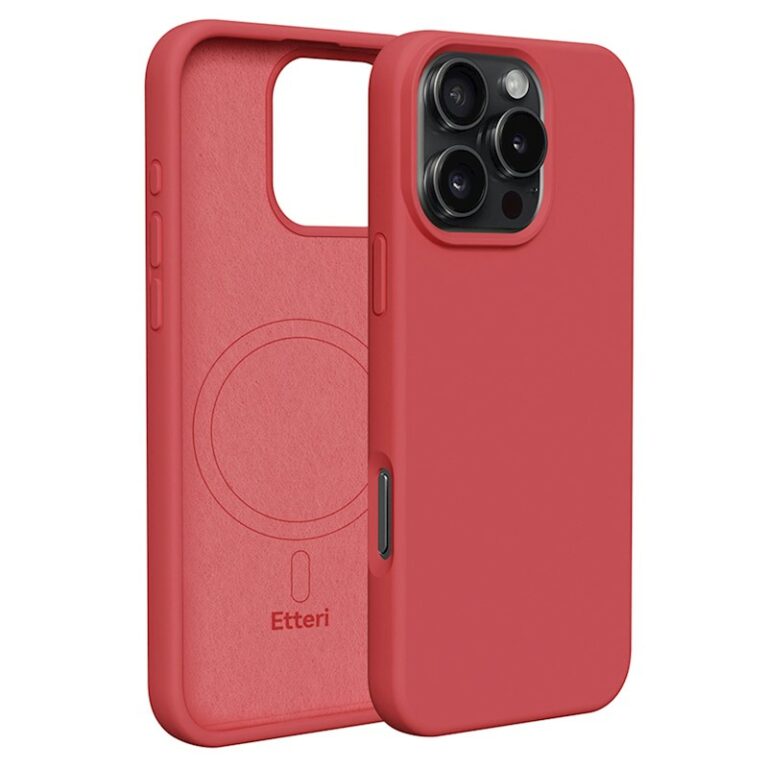 Etteri Silicone Mag case for iPhone 16 Pro Max Raspberry - Θήκη προστασίας iPhone 16 Pro Max