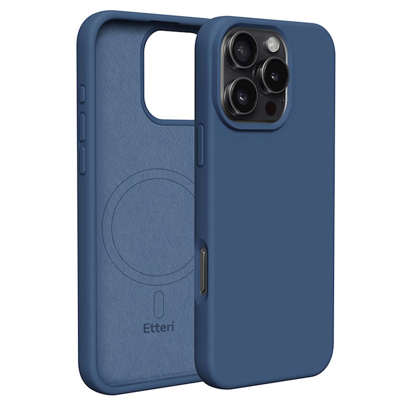 Etteri Silicone Mag case for iPhone 16 Pro Max - Θήκη προστασίας iPhone 16 Pro Max σε Μπλε Χρώμα Etteri Silicone Mag case for iPhone 16 Pro Max - Θήκη προστασίας iPhone 16 Pro Max σε Μπλε Χρώμα