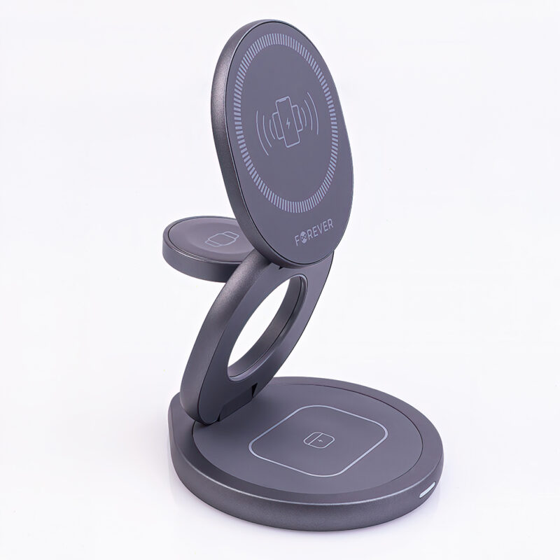 Forever magnetic wireless charger - Μαγνητικός ασύρματος φορτιστής 3 σε 1 μέγιστης ισχύος 15W - Image 4