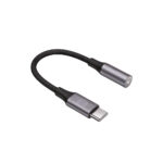 Forever αντάπτορας USB-C σε Audio Jack 3,5mm σε μαύρο χρώμα - Image 3