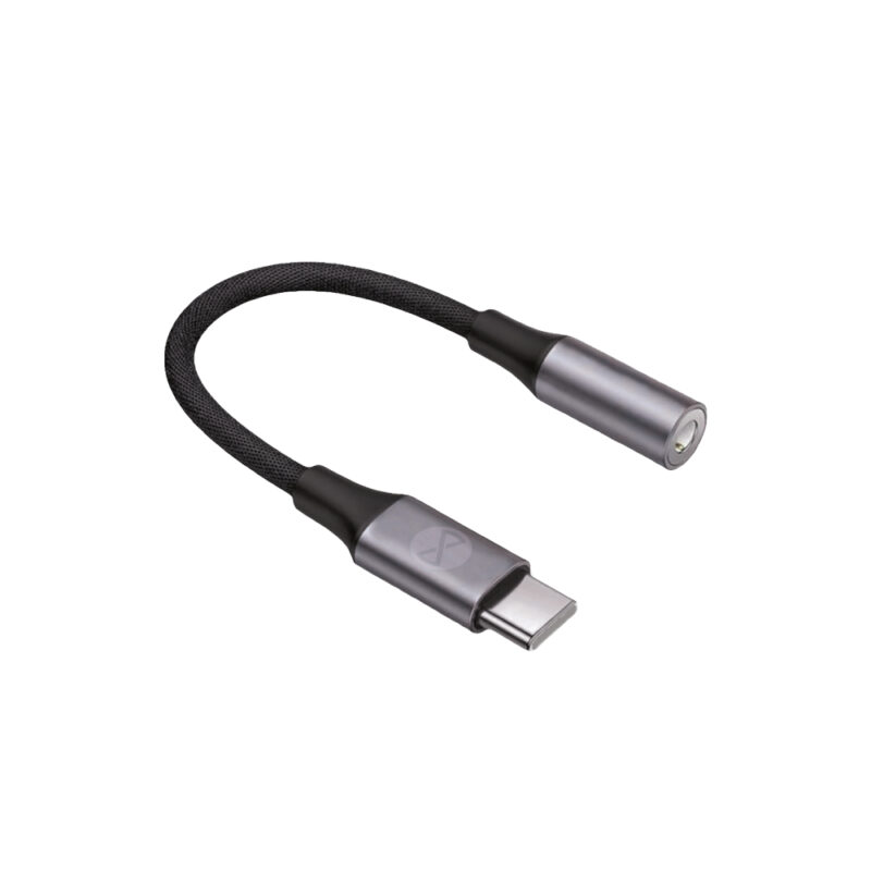 Forever αντάπτορας USB-C σε Audio Jack 3,5mm σε μαύρο χρώμα - Image 3