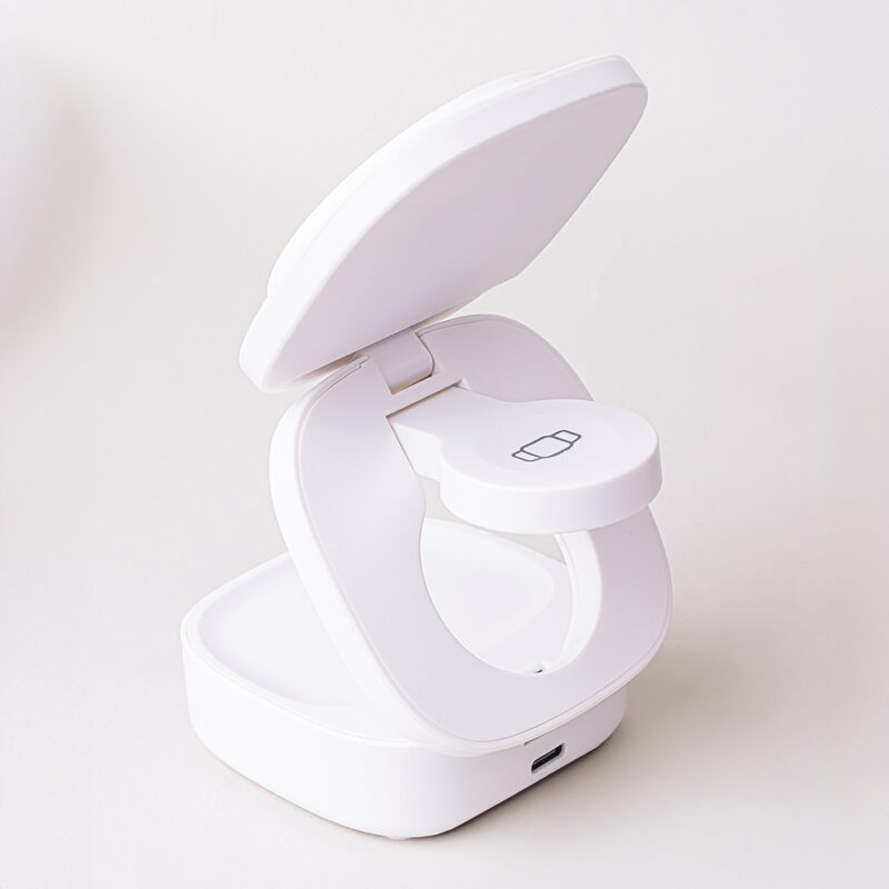 Maxlife MXWC-06 magnetic wireless charger 15W - Μαγνητικός ασύρματος φορτιστής 3 σε 1 μέγιστης ισχύος 15W σε λευκό χρώμα - Image 4