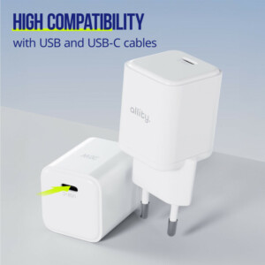 Φορτιστής τοίχου Allity GaN PD QC ATC-01-20WC 1x USB-c 20W λευκός - Image 4