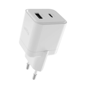 Φορτιστής τοίχου Allity GaN PD QC ATC-01-20WAC 1x USB-c 1x USB-a 20W λευκός - Image 3