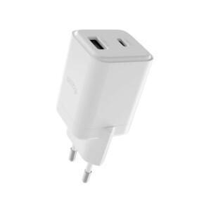 Φορτιστής τοίχου Allity GaN PD QC ATC-01-30WAC 1x USB-c 1x USB-a 30W λευκός - Image 3