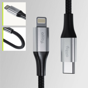 Καλώδιο Allity AUC-01 USB-c - lightning 2,0 m 27W μαύρο - Image 5