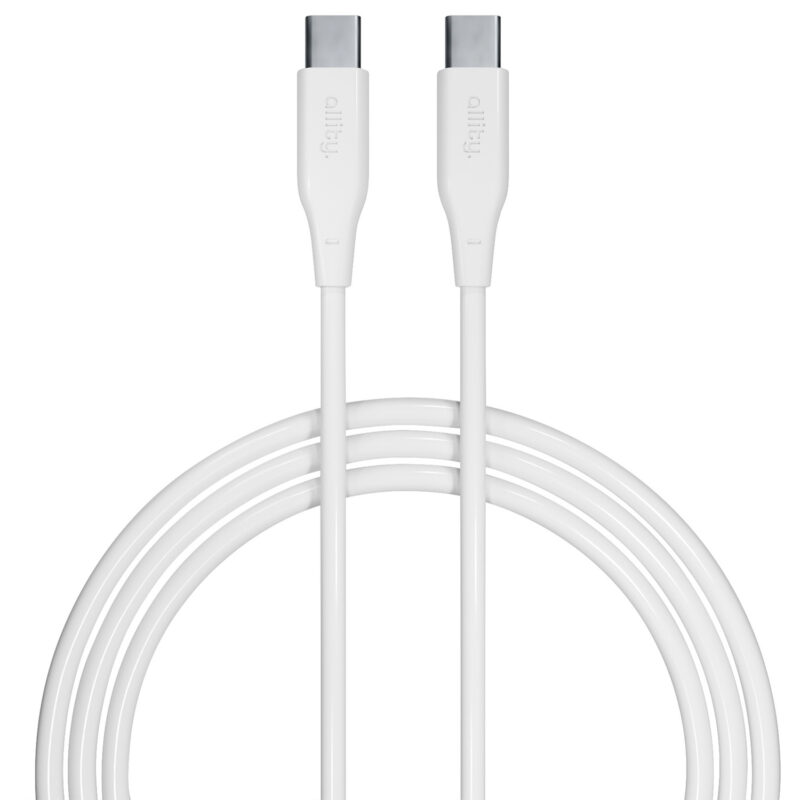 Καλώδιο Allity AUC-02 USB-c - USB-c 1,0 m 60W λευκό - Image 3