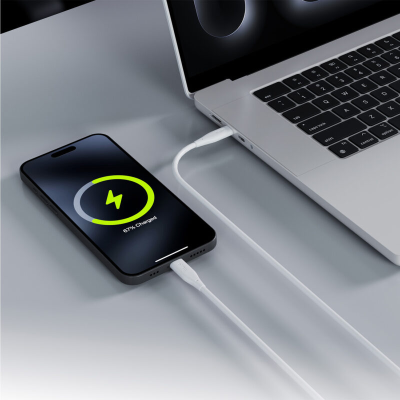 Καλώδιο Allity AUC-02 USB-c - USB-c 1,0 m 60W λευκό - Image 4