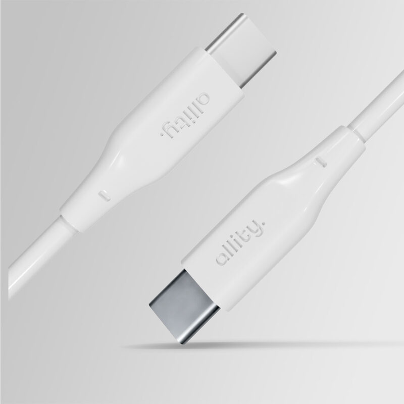 Καλώδιο Allity AUC-02 USB-c - USB-c 1,0 m 60W λευκό - Image 5