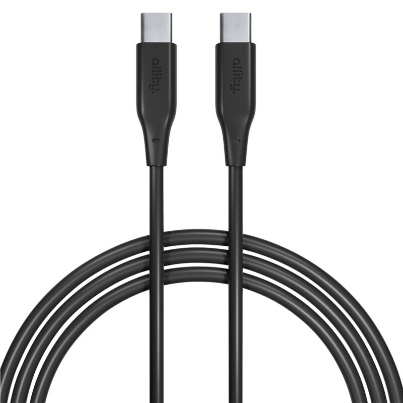 Καλώδιο Allity AUC-02 USB-c - USB-c 1,0 m 60W μαύρο - Image 3