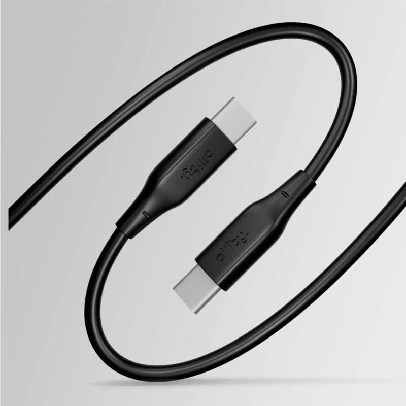 Καλώδιο Allity AUC-02 USB-c - USB-c 1,0 m 60W μαύρο - Image 5