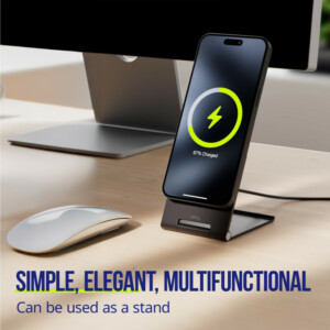 Ασύρματος φορτιστής Allity AWC-200-15WMS 15W γραφίτης - Image 5