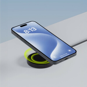 Ασύρματος φορτιστής Allity AWC-210-15WMS 15W γραφίτης 2σε1 - Image 4