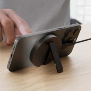 Ασύρματος φορτιστής Allity AWC-210-15WMS 15W γραφίτης 2σε1 - Image 5