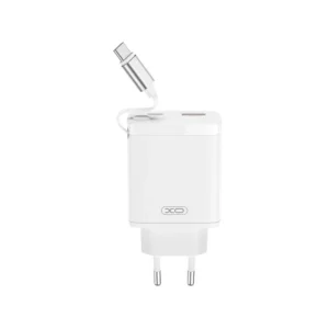 XO Wall Charger CE31 (1xUSB-A, 1x USB-C) 30W - Φορτιστής Ταχείας Φόρτισης Τοίχου Ταξιδίου με αναδιπλούμενο καλώδιο - Image 3
