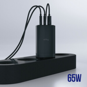 Φορτιστής τοίχου Allity GaN PD QC ATC-01-65WACC 2x USB-c 1x USB-a 65W μαύρος - Image 5