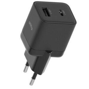 Φορτιστής τοίχου Allity GaN PD QC ATC-01-30WAC 1x USB-c 1x USB-a 30W μαύρος - Image 3