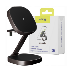 Ασύρματος φορτιστής Allity AWC-220-25WMS 25W γραφίτης 3σε1 - Image 2