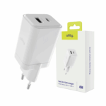 Φορτιστής τοίχου Allity GaN PD QC ATC-01-45WAC 1x USB-c 1x USB-a 45W λευκός - Image 2