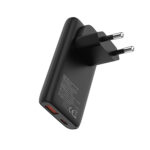 Allity Διπλός Φορτιστής GaN PD QC ATC- 02-65W AC 1x USB-C + 1x USB-A 65W Μαύρος - Image 3