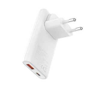 Allity Διπλός Φορτιστής GaN PD QC ATC- 02-65W AC 1x USB-C + 1x USB-A 65W Λευκός - Image 4