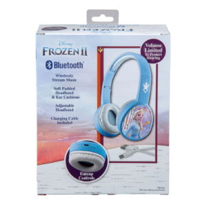 eKids Frozen 2 Ασύρματα Ακουστικά με ασφαλή μέγιστη ένταση ήχου για παιδιά και εφήβους (FR-B36VM) (Γαλάζιο/Λευκό) - Image 5