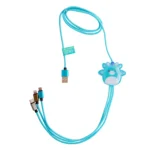 Lazerbuilt Squishmallows Tatiana the Dragon – 3-σε-1 Braided καλώδιο φόρτισης μήκους 1