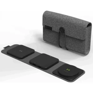 Mophie 2-in-1 Snap+ Travel Charger with Snap Adapter Μαγνητικός πολυφορτιστής ταξιδίου ισχύος 15W σε χρώμα μαύρο/γκρι - Image 3