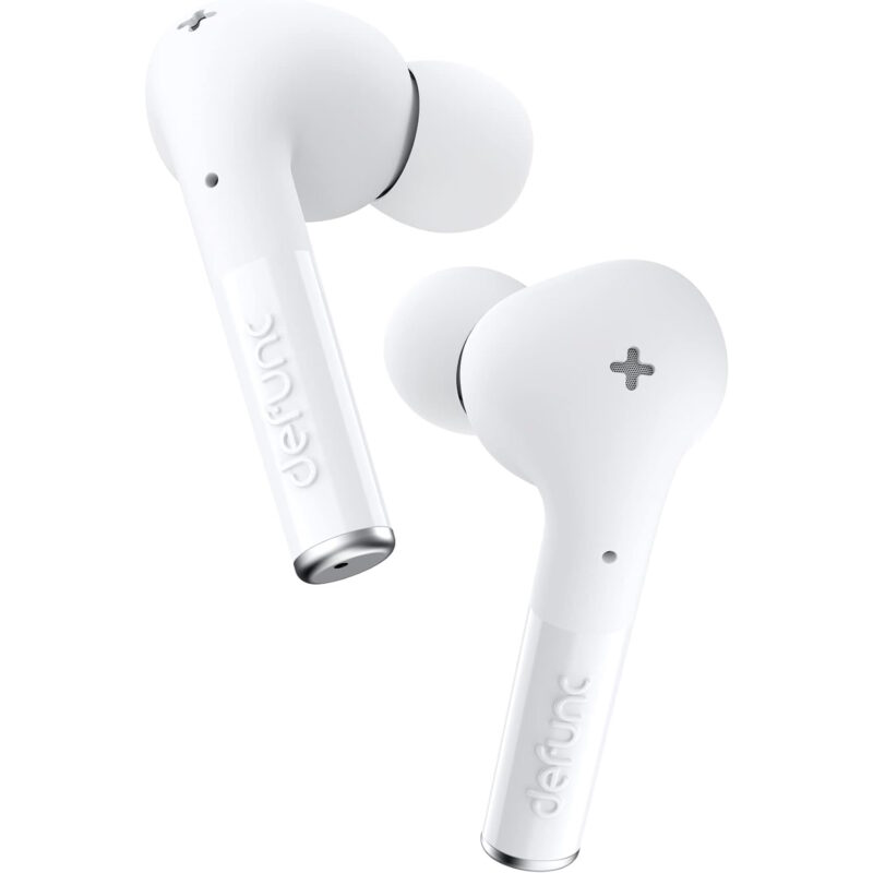 Defunc TRUE ENTERTAINMENT Bluetooth 5.2 Ασύρματα True Wireless Ακουστικά με θήκη (λευκό) - Image 3