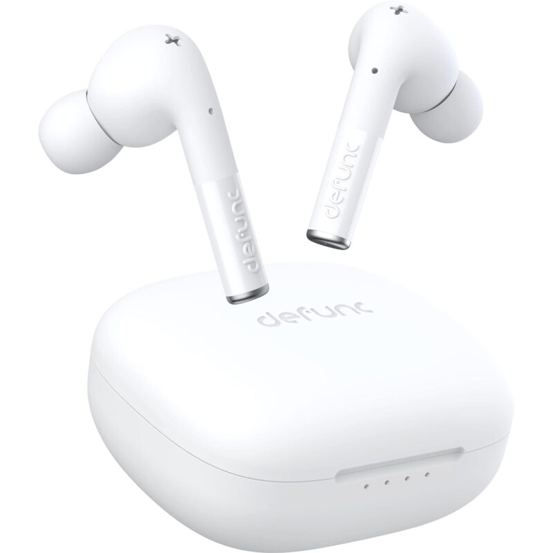 Defunc TRUE ENTERTAINMENT Bluetooth 5.2 Ασύρματα True Wireless Ακουστικά με θήκη (λευκό) - Image 2