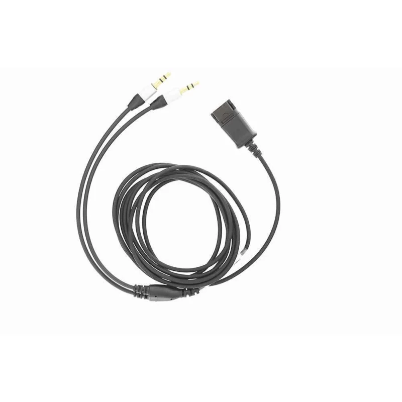 Tellur - QD to 2 x Jack 3.5mm Adapter Cable - Black - Καλώδιο προσαρμογέα QD σε 2 x Jack 3