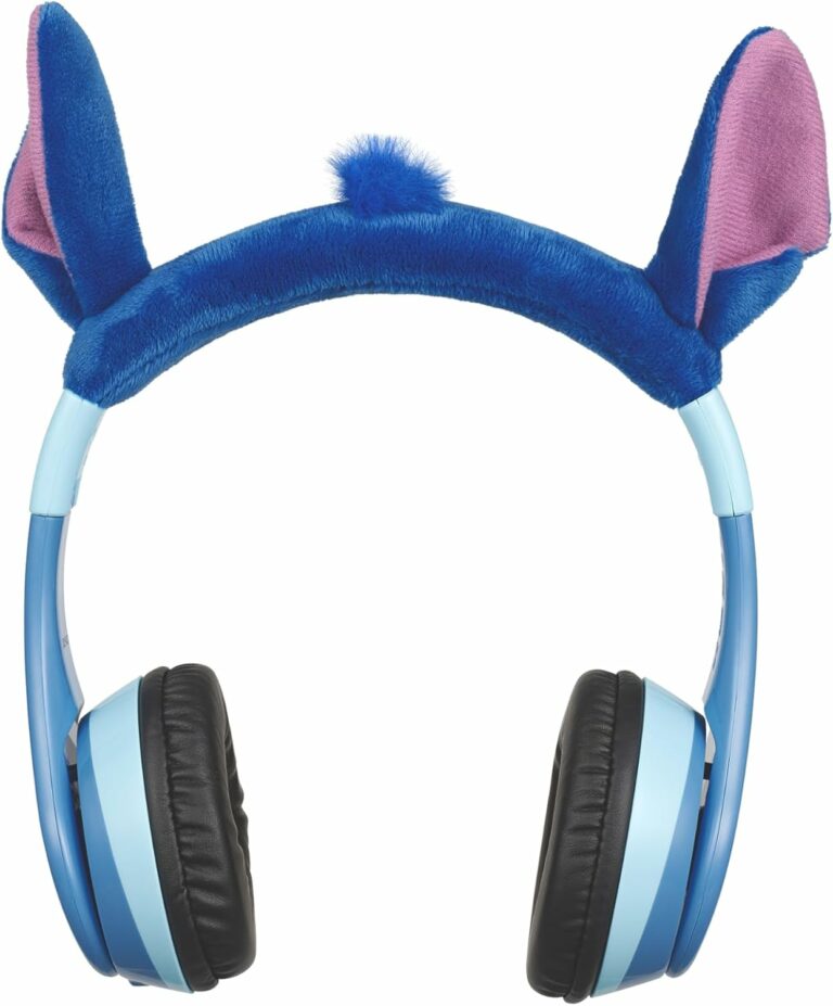 eKids Disney Stitch Ασύρματα Ακουστικά με ασφαλή μέγιστη ένταση ήχου για παιδιά και εφήβους (SH-B52) (Μπλε/Γαλάζιο) - Image 3
