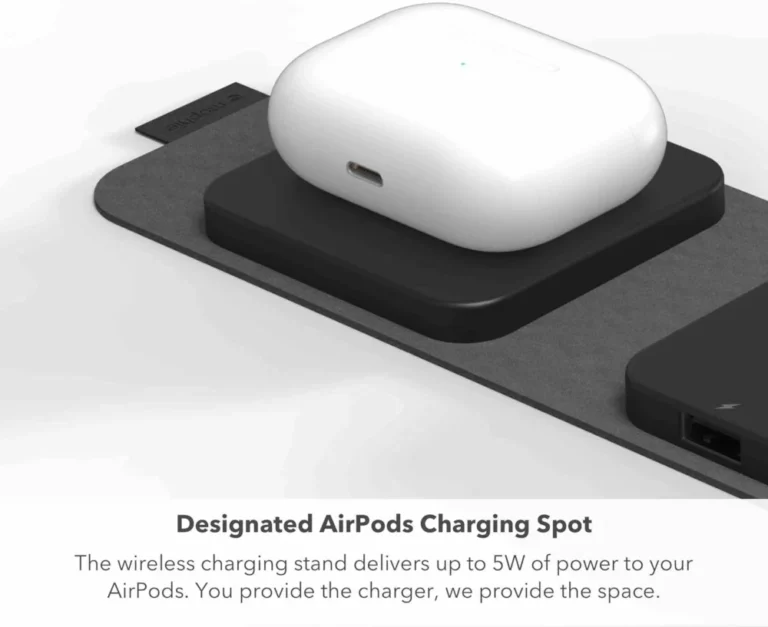 Mophie 2-in-1 Snap+ Travel Charger with Snap Adapter Μαγνητικός πολυφορτιστής ταξιδίου ισχύος 15W σε χρώμα μαύρο/γκρι - Image 5