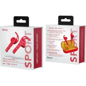 Defunc TRUE SPORT Bluetooth 5.2 Ασύρματα Αθλητικά True Wireless Ακουστικά με θήκη (κόκκινο) - Image 4