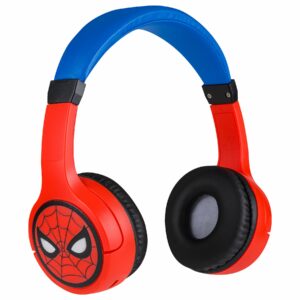 eKids Marvel Spiderman Ασύρματα Ακουστικά με ασφαλή μέγιστη ένταση ήχου για παιδιά και εφήβους (SM-B34VM) (Κόκκινο/Μπλε) - Image 3