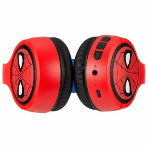 eKids Marvel Spiderman Ασύρματα Ακουστικά με ασφαλή μέγιστη ένταση ήχου για παιδιά και εφήβους (SM-B34VM) (Κόκκινο/Μπλε) - Image 4