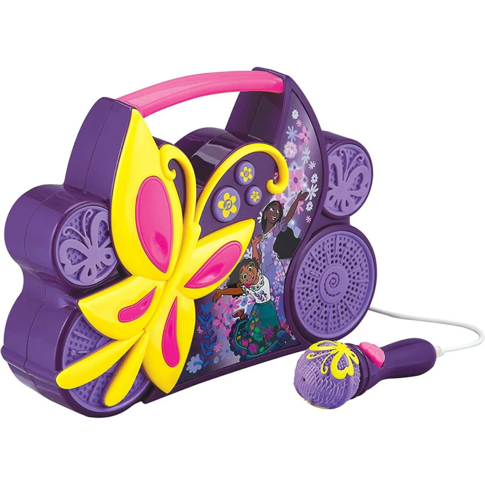 eKids Encanto Boombox Karaoke & Ενσύρματο Μικρόφωνο για παιδιά με ενσωματωμένη μουσική eKids Encanto Boombox Karaoke & Ενσύρματο Μικρόφωνο για παιδιά με ενσωματωμένη μουσική