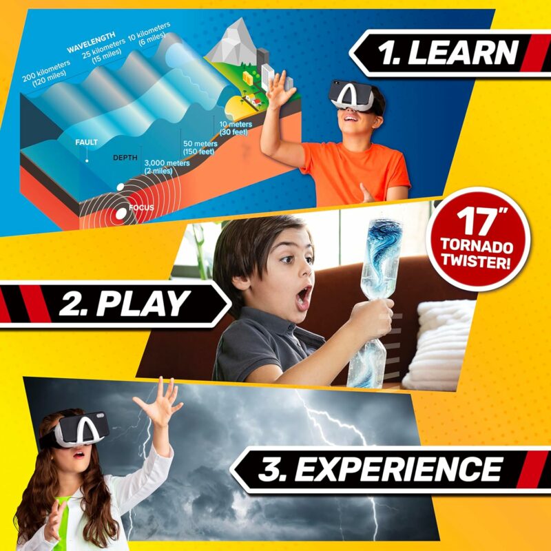 Abacus Brands Bill Nye's Weather Kit Xtreme Weather Lab VR Επιστημονικό σετ εικονικής πραγματικότητας – Πλήρης Αγγλική Έκδοση – Περιλαμβάνει Γυαλιά VR - Image 5