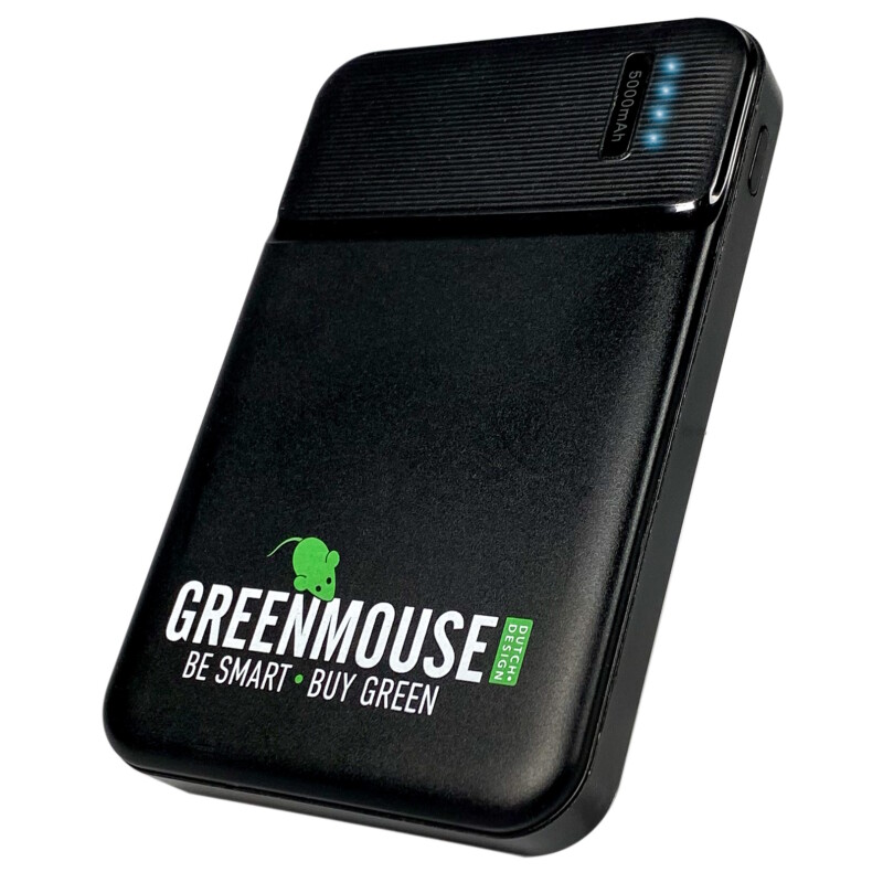Φορητό Powerbank Mini 5000 mAh GreenMouse σε μαύρο χρώμα – 46956693 Φορητό Powerbank Mini 5000 mAh GreenMouse σε μαύρο χρώμα – 46956693