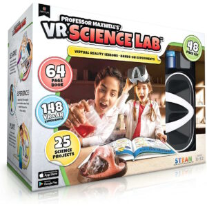 Abacus Brands VR Science Lab Επιστημονικό σετ εικονικής πραγματικότητας του καθηγητή Maxwell – Πλήρης Αγγλική Έκδοση – Περιλαμβάνει Γυαλιά VR